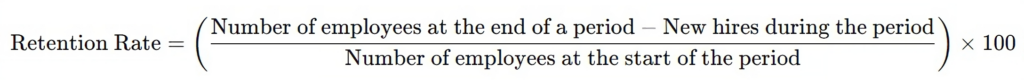 How to calculate employee retention rate